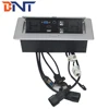 BNT new arrival 4k hdmi cat6 tabletop hidden multi-functional desk pop up socket outlets