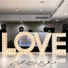 Free standing big love marquee sign led bulb love light sign letter