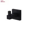Bathroom Accessories Black Square Single Robe Hook