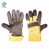 Yellow Driver Industrial Cow Leather Working Glove