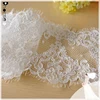 16 cm wide white embroidery Elegant Charming bridal jacquard tulle lace wholesale sold by meter