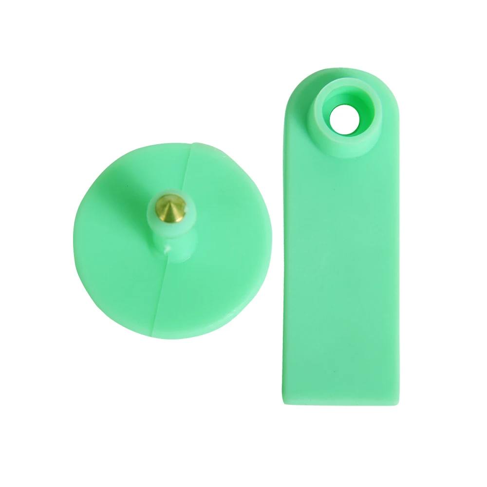 100 Sets Sheep Goat Ear Tag  Orange Yellow Green Plastic Sheep Ear Tag Animal Livestock