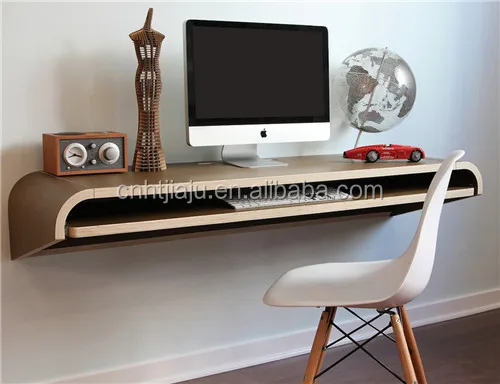 Ongebruikt Walnoot Kleine Minimale Muur Bureau - Buy Minimale Muur Bureau UM-69