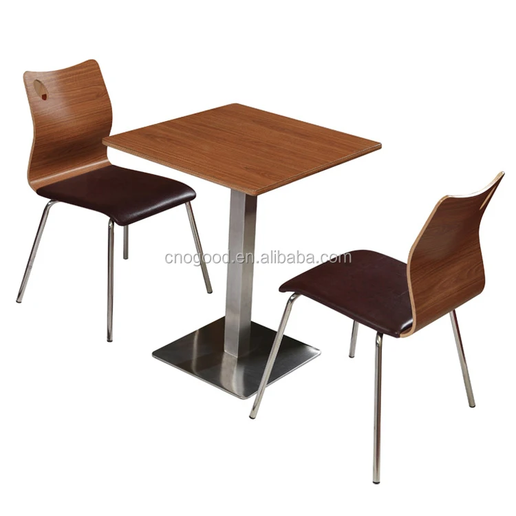 Two Pcs Modern Restaurant Cafe Table Chair Set Buy Cafe Table Chair