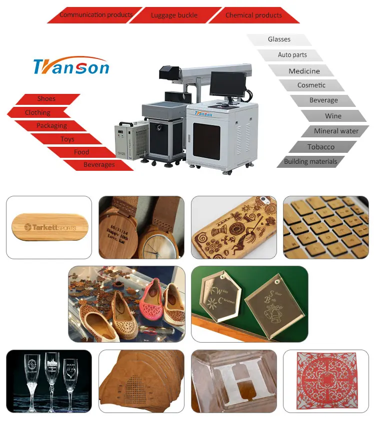 Desktop Glass Tube CO2 Laser Marking Machine For Paper Leather Factory Direct Sale