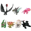 Set of 7 Pcs How To Train Your Dragon Night Fury Toothless Action Figures Child Toys Xmas Gift Cake toppers