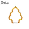 High quality aluminum Christmas tree shaped carabiner clip