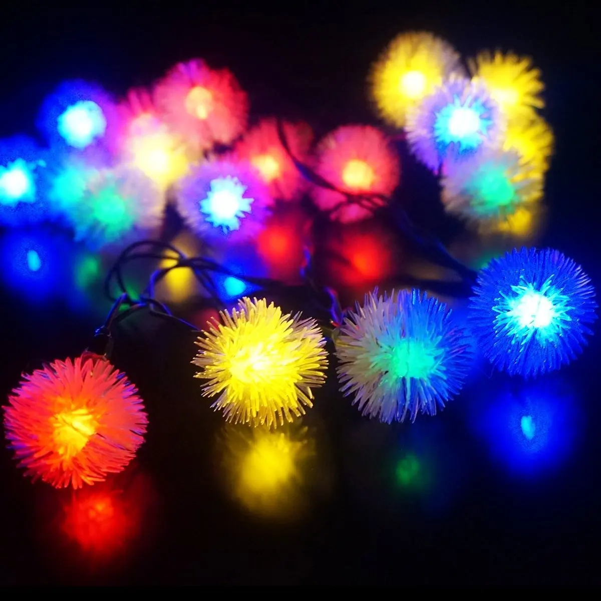 fashionlite solar lights 50 leds chuzzle ball solar powered string lights outdoor christmas lights garden yard - Solar Powered Outdoor Christmas Decorations fashionlite solar lights 50 leds chuzzle ball solar powered string lights outdoor christmas lights garden yard - Solar Powered Outdoor Christmas Decorations