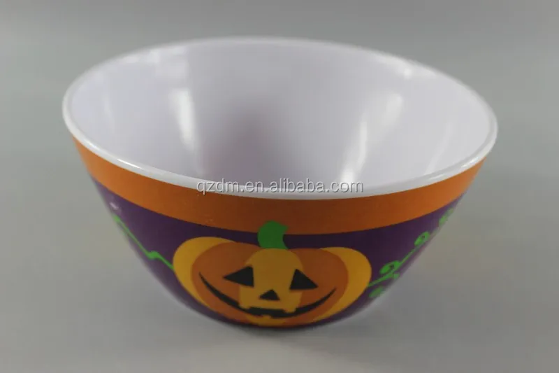 Melamine Party bowl , Plastic pumpkin bowl For Hallowmas