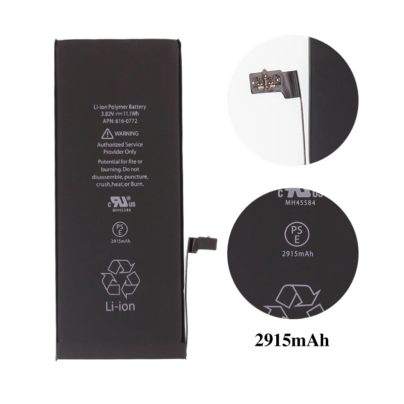 New Battery for iPhone 6plus,full Capacity Lithium-ion Replacement Battery with Tool,2915 mAh 0 Cycle