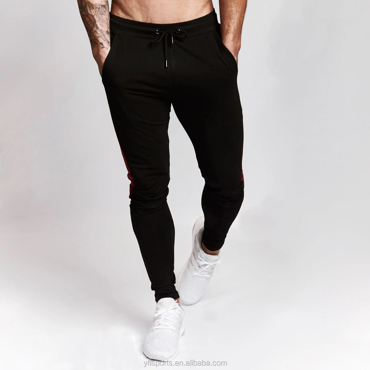 firetrap slim jogging bottoms mens