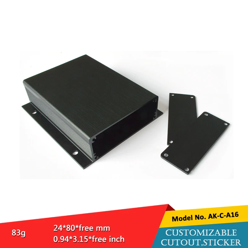 Aluminum Profile Amplifier Junction Enclosure Aluminum Heat Sink Electronic Enclosure Box For