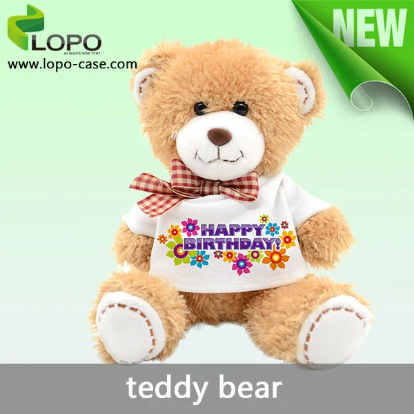 teddy bear with blank t shirt