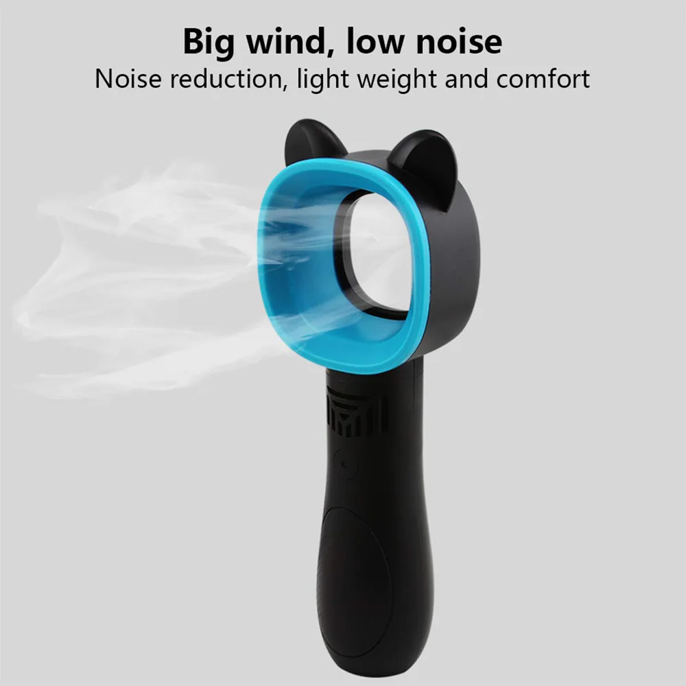 2019 usb portable rechargeable handheld 16 bladeless fan no leaf fan no blade mini electric hand fan.jpg