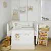 cute painter bear baby neutral cot beddings set