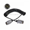 Electrical spiral cable,Trailer plug with spring cable,spiral coiled wire cable