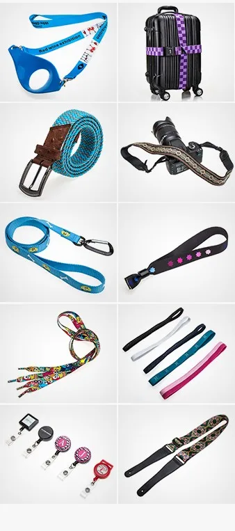 Silkscreen Printing Promotional Nylon Lanyard with Release Buckle