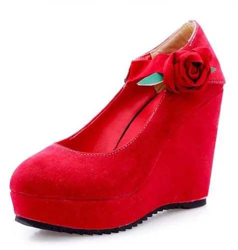 cheap red wedges
