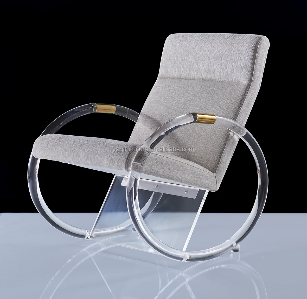 acrylic rocking chair