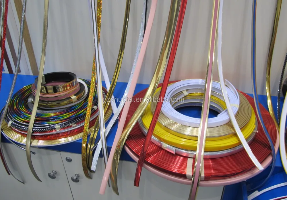 Gold Color Self Adhesive Pvc Edge Banding,Gold Film Edge Strip Buy