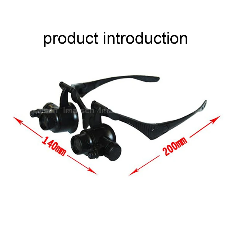 Hd Magnifier With 2 Led Light Eyeprops Headset Multi-group Lens ...