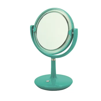 Round 3x Magnification Makeup Table Standing Make Up Mirror With