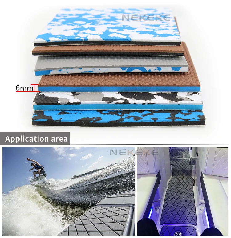 NEKEKE durable EVA foam deck pad boat yacht sails deck flooring decking Mat