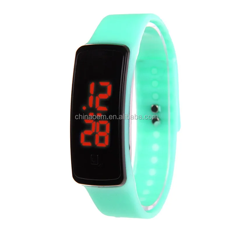 2016 New Fashion Square Dial Led Bracelet Digital Watches For Men