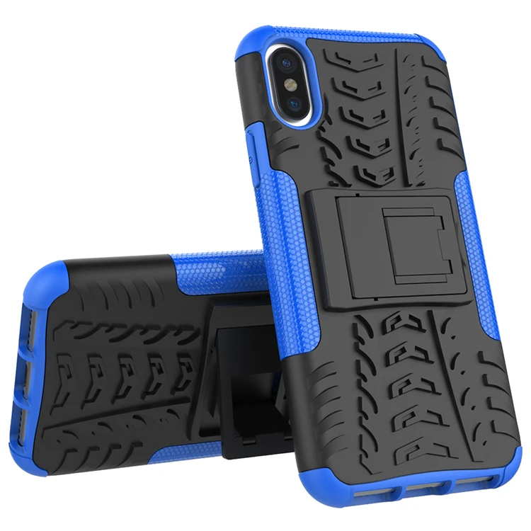 shockproof phone case for iphone x case kickstand phone cover for iphone x dual layer case