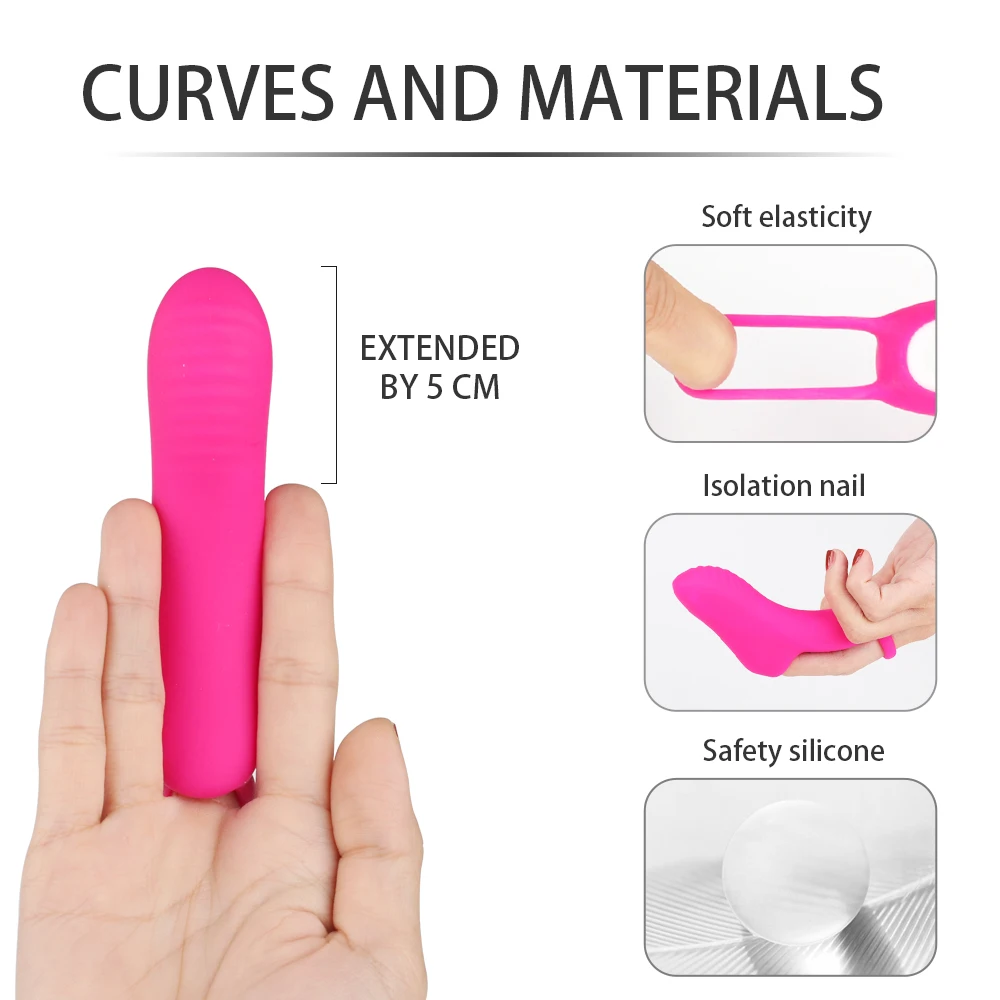 S-HANDE Vaginal Pussy G Spot Massage Adult Sex Toys Mini Finger Sleeve Vibrator For Female Women