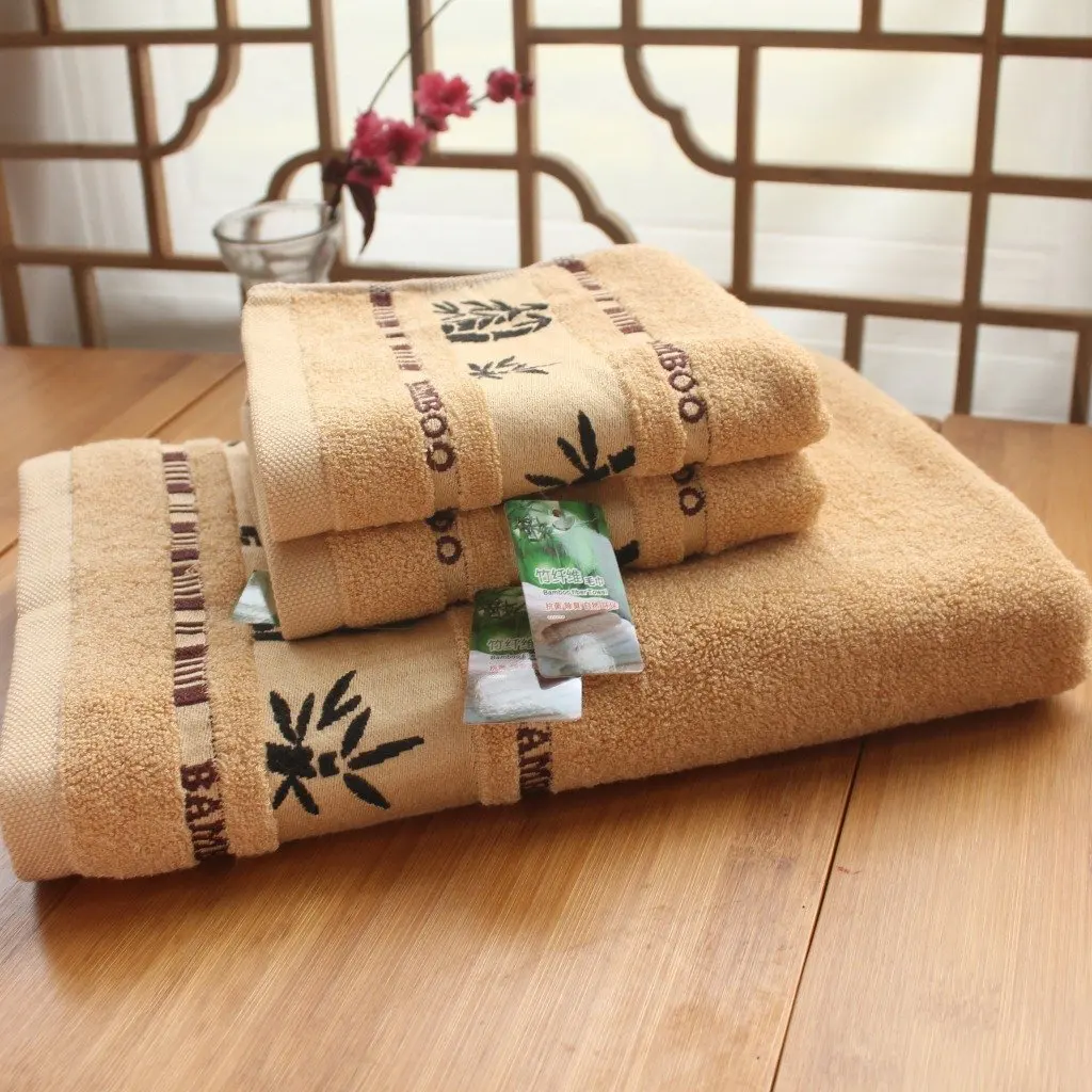 Yanglovele Bamboo Fiber Bath Room Towels Set Home Clearing Towels Bath Towe...