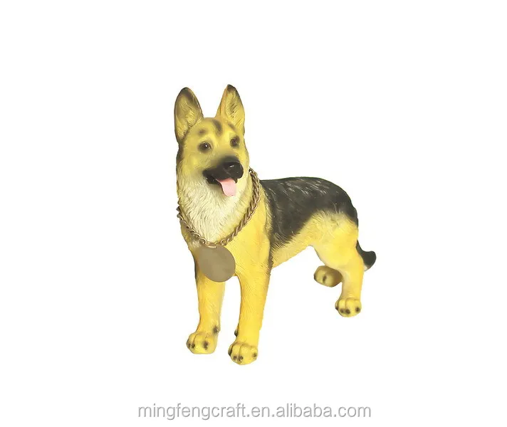 resin dog statues life size