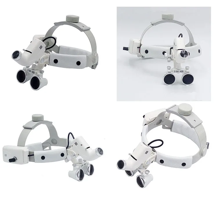 3.5x Headband Loupe Dental Surgical Loupes With Led Medical Lights