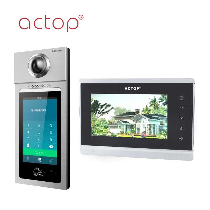 Actop Waterproof Multi Apartment Video Door Phone System For Building Buy Apartment Video Door Phone Multi Apartment Video Door Phone Video Door