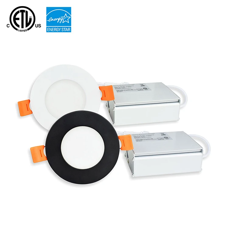 ETL 3" LED panel light with junction box