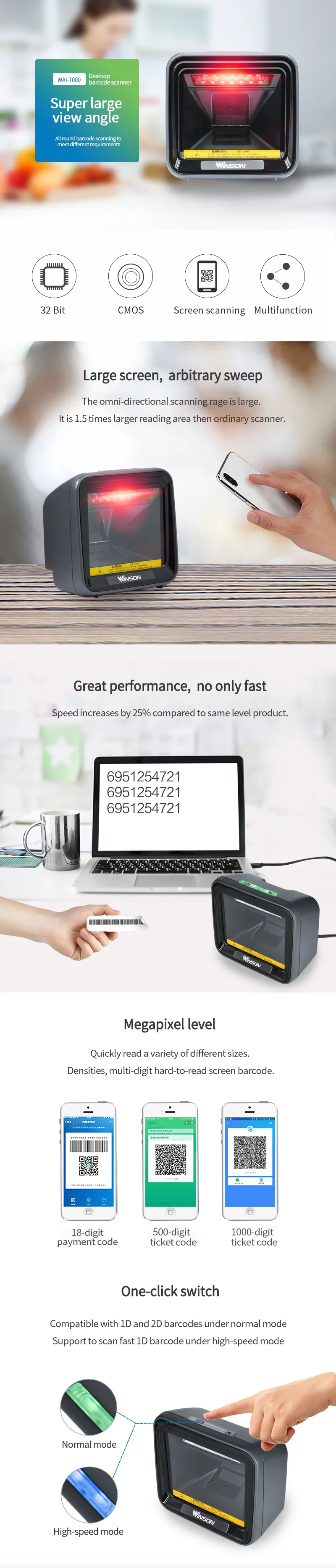Desktop Barcode Scanner