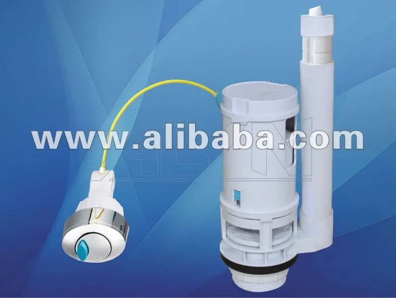 
Wire-control dual flush valve 