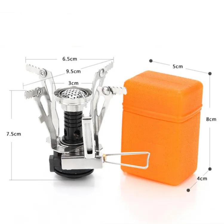Ultralight Outdoor Mini Gas Stove Windproof Folded Stoves For Camping