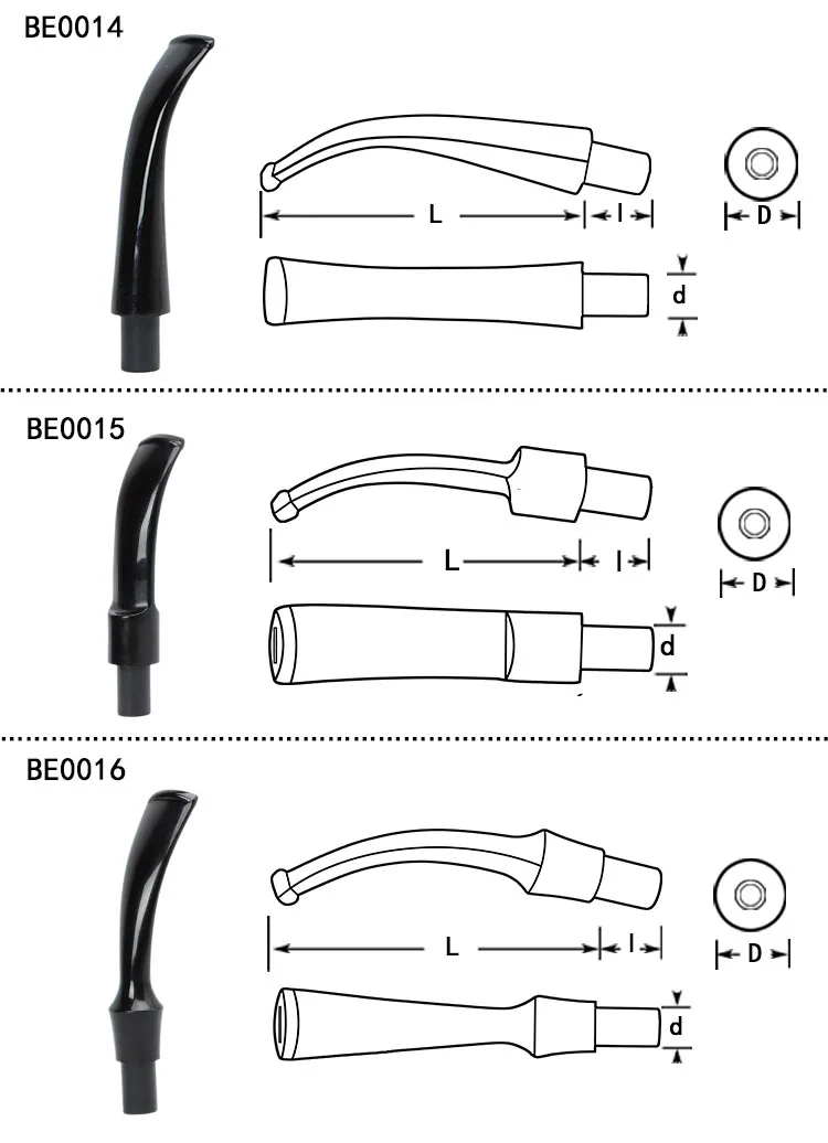 Bent Black Acrylic Smoking Pipe Mouthpiece Pipe Stem Buy Smoking Pipe