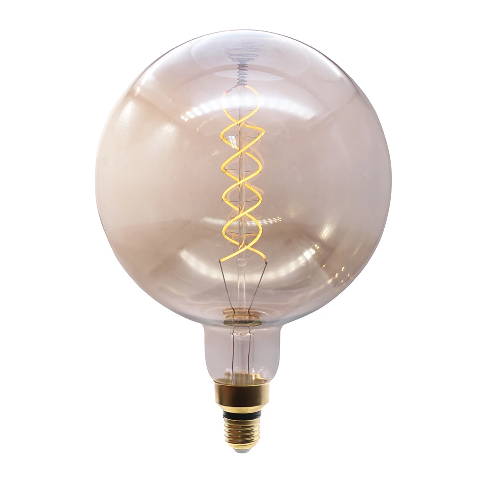 G200  G300 edison oversize clear glass  6W 8W E27 led spiral filament bulb