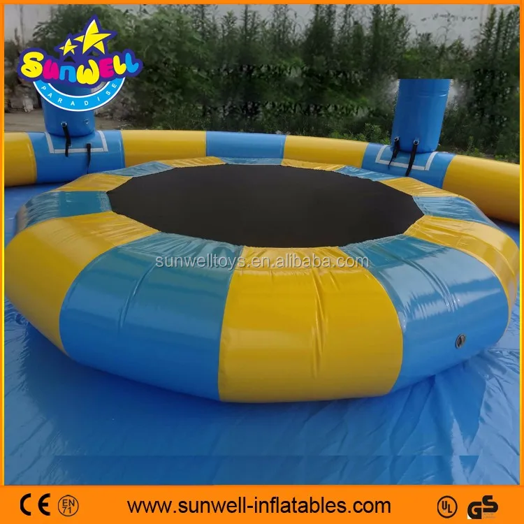 inflatable floating trampoline