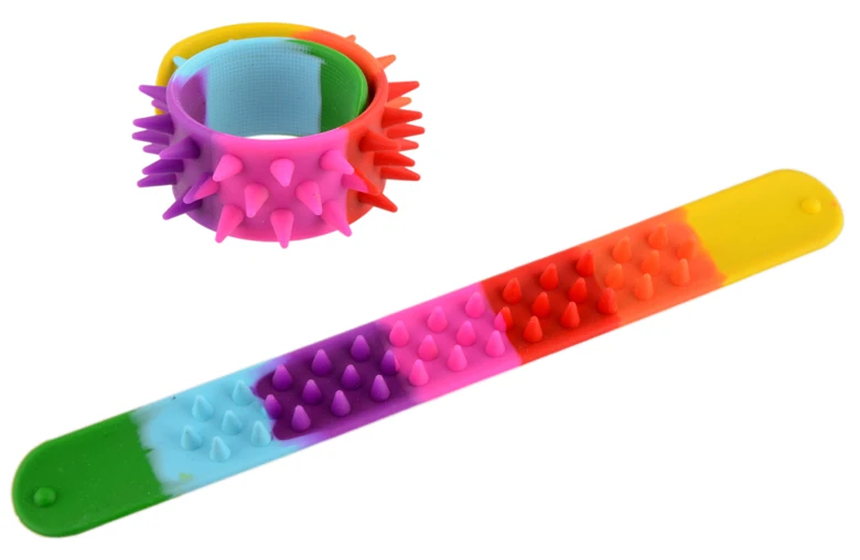 Download Factory Custom Silicone Rubber Spiky Slap Bracelet - Buy Silicone Rubber Slap Bracelet,Custom ...