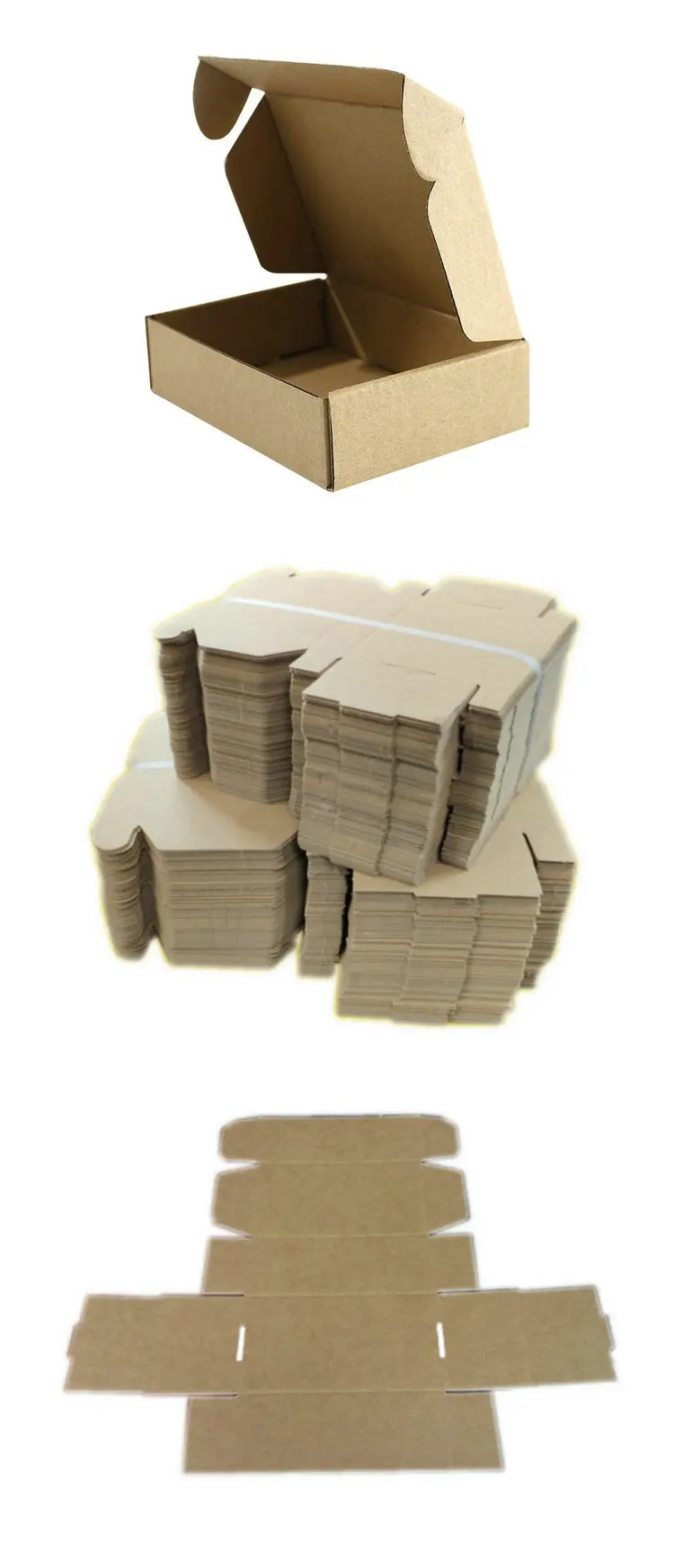 N*210*70cm Oem Customized Size Kraft Paper Clothes Apparel T-Shirt Corrugated Mail Box
