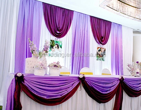 Asian Wedding Romatic Fantasy Atmosphere Luxury Prom Stage Cloth Asian Wedding Romatic Fantasy Atmosphere Luxury Prom Stage Cloth Wall Backdrop Decoration Purpledrape