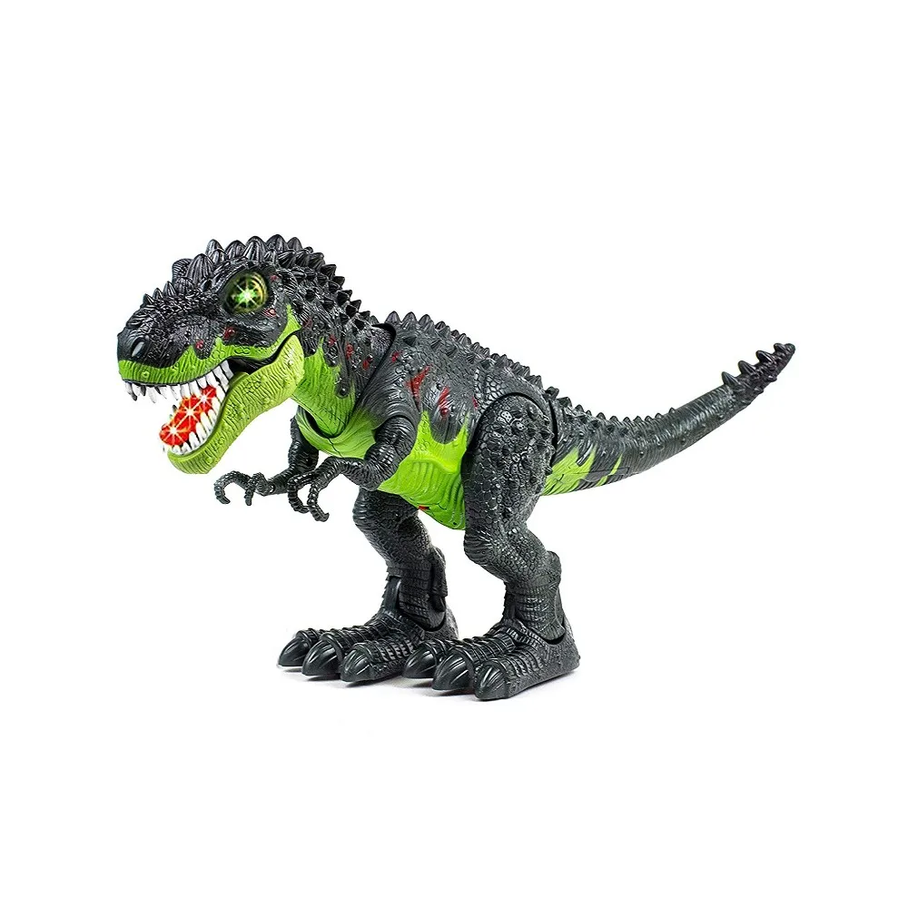 霸王龙 t-rex 步行恐龙与灯光和现实的声音,恐龙玩具为孩子, 电池供电