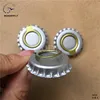 Matel material price 26mm bottle push pull top ring crown cap