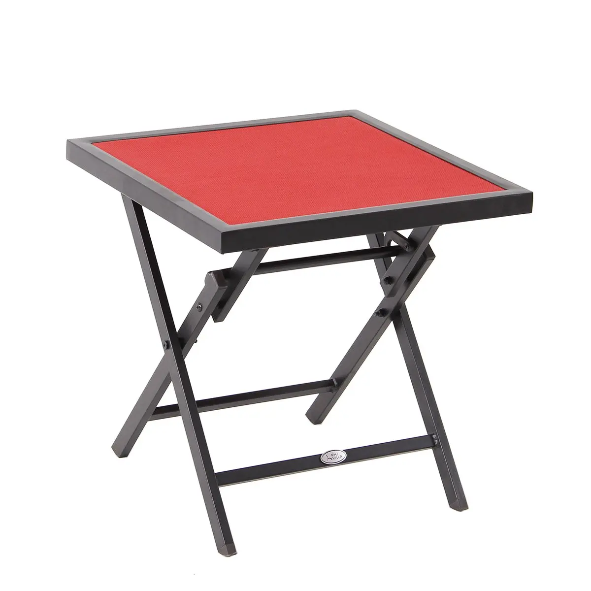 Metal Folding Patio Table Find Get Quotations Phi Villa Patio Side Table Outdoor Folding Bistro Metal Mesh And Textilene Fabric