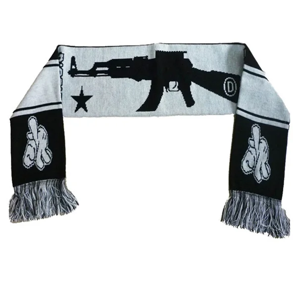 Черно белые шарфы с рисунками