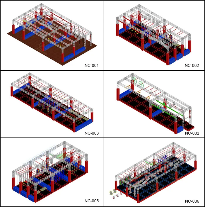 American ninja warrior training gym equipment 