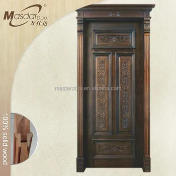 Simple Teak Wood Main Front Door Design From India Simple Teak Wood Main Front Door Design From India